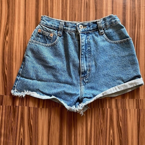 STEEL Jean Cut Off Shorts Size 7 - Picture 1 of 9